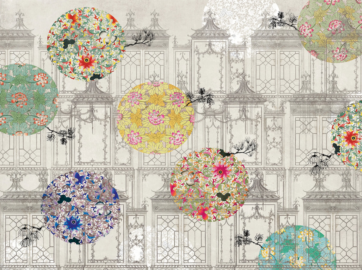 Tres Tintas MURAL DAMASCO Mural Wallpaper - pure wallpaper artwork