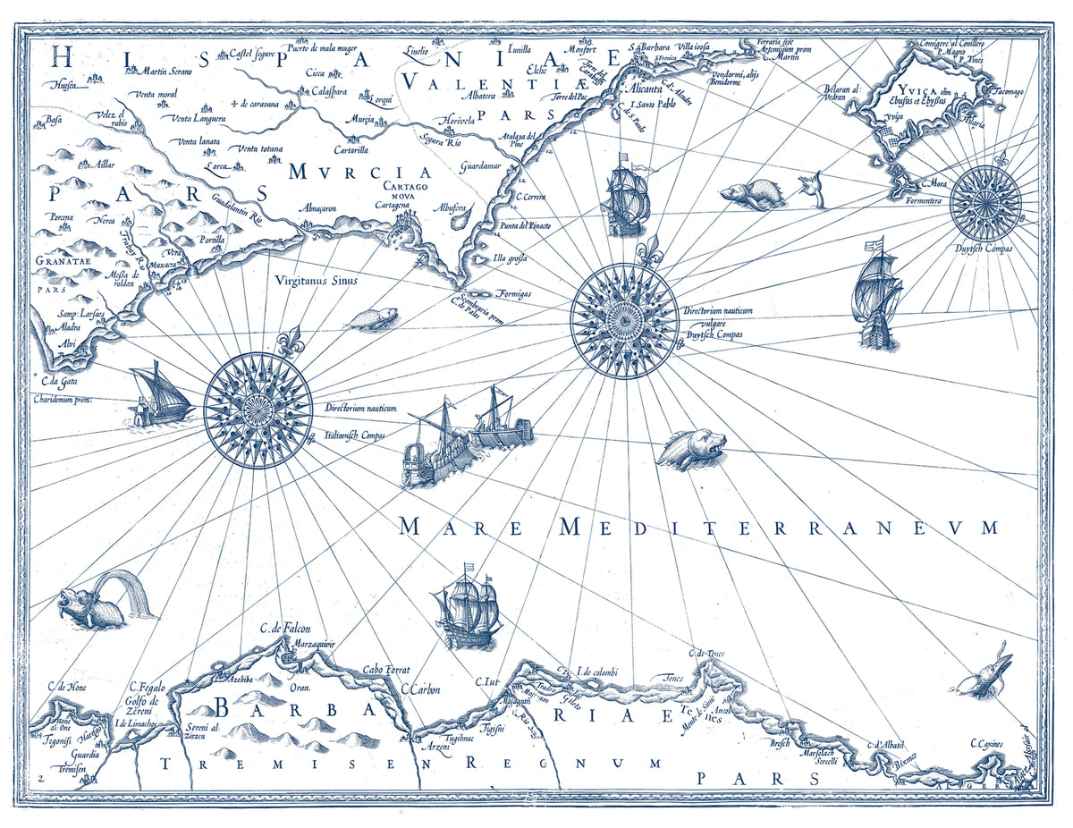 Tres Tintas CARTE MARIN Mural Wallpaper - pure wallpaper artwork