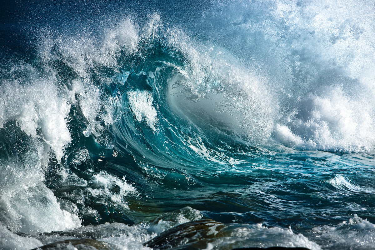 Wave Mural Wallpaper - pure wallpaper artwork