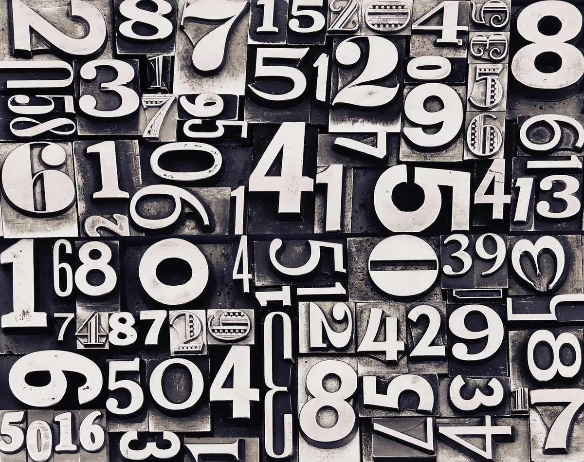 Sum of Numbers Mural Wallpaper - pure wallpaper artwork