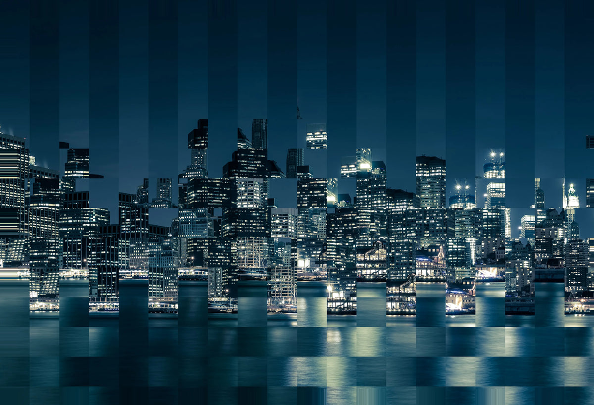 Big Apple Squares Mural Wallpaper - pure wallpaper artwork