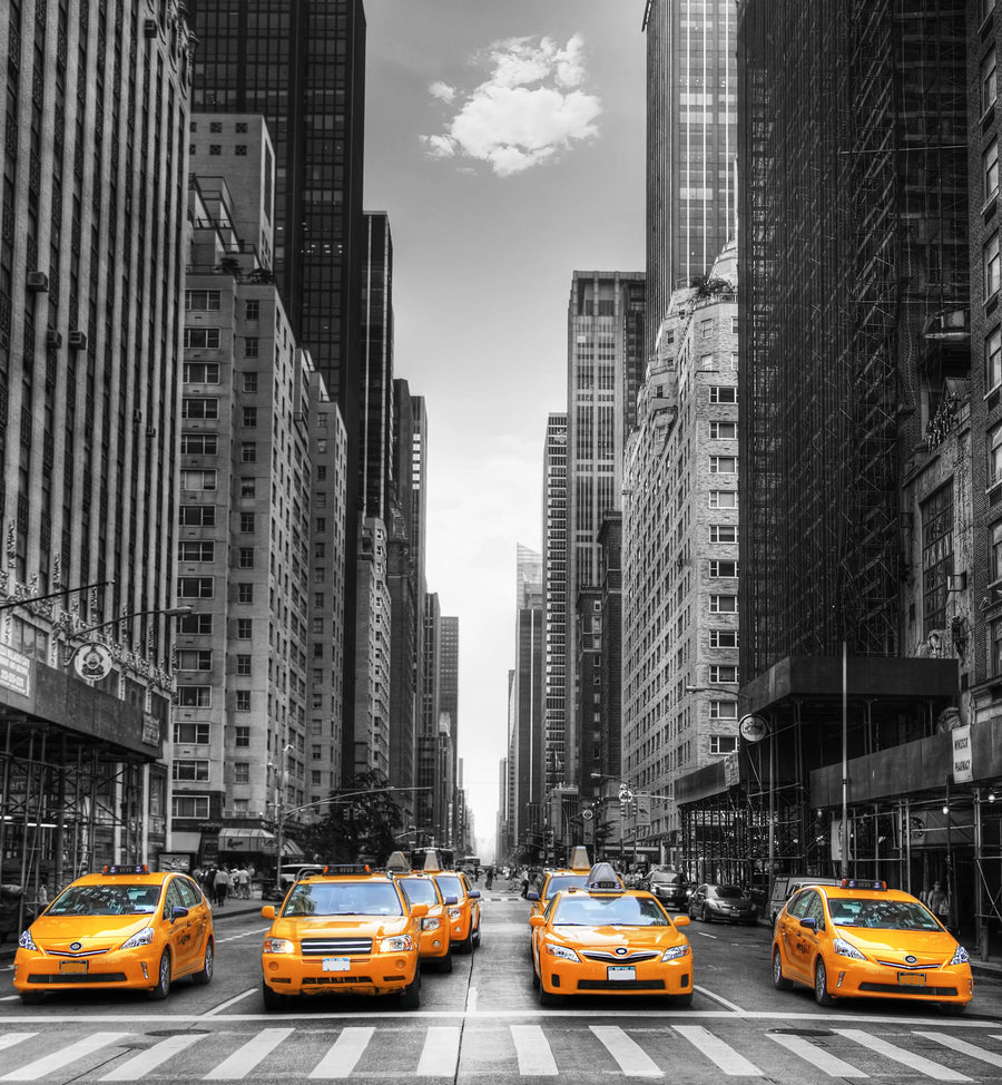 N.Y. Cab Mural Wallpaper