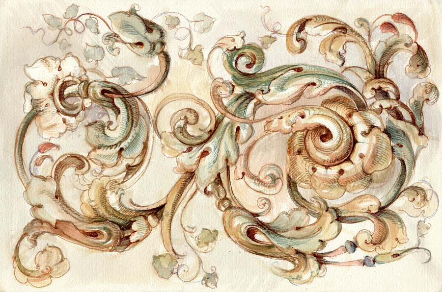 Baroque Mural Wallpaper
