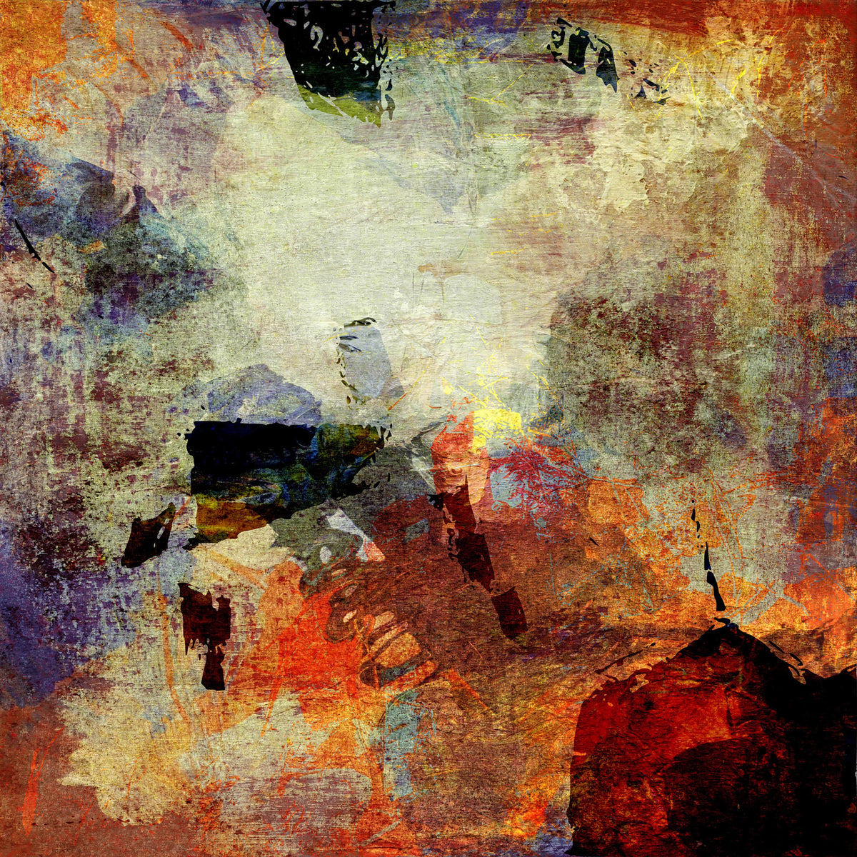 Dusky Pigment Mural Wallpaper - pure wallpaper artwork