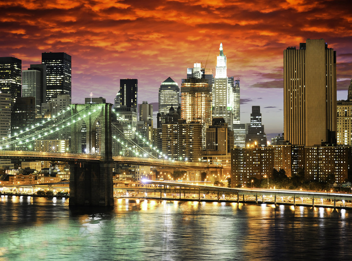Brooklyn Bridge Mural Wallpaper - pure wallpaper artwork