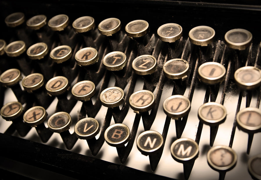 Typewriter Mural Wallpaper