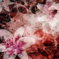 Garden of Dreams, Red Mural Wallpaper - pure wallpaper artwork