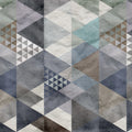 Quadrangle, Blue Mural Wallpaper - pure wallpaper artwork