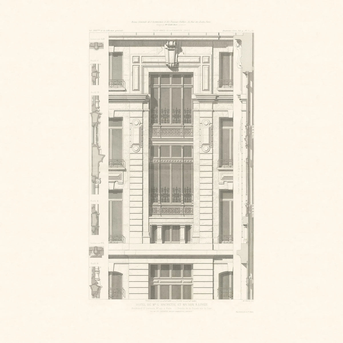 Hotel Hachette, Vintage Mural Wallpaper - pure wallpaper artwork