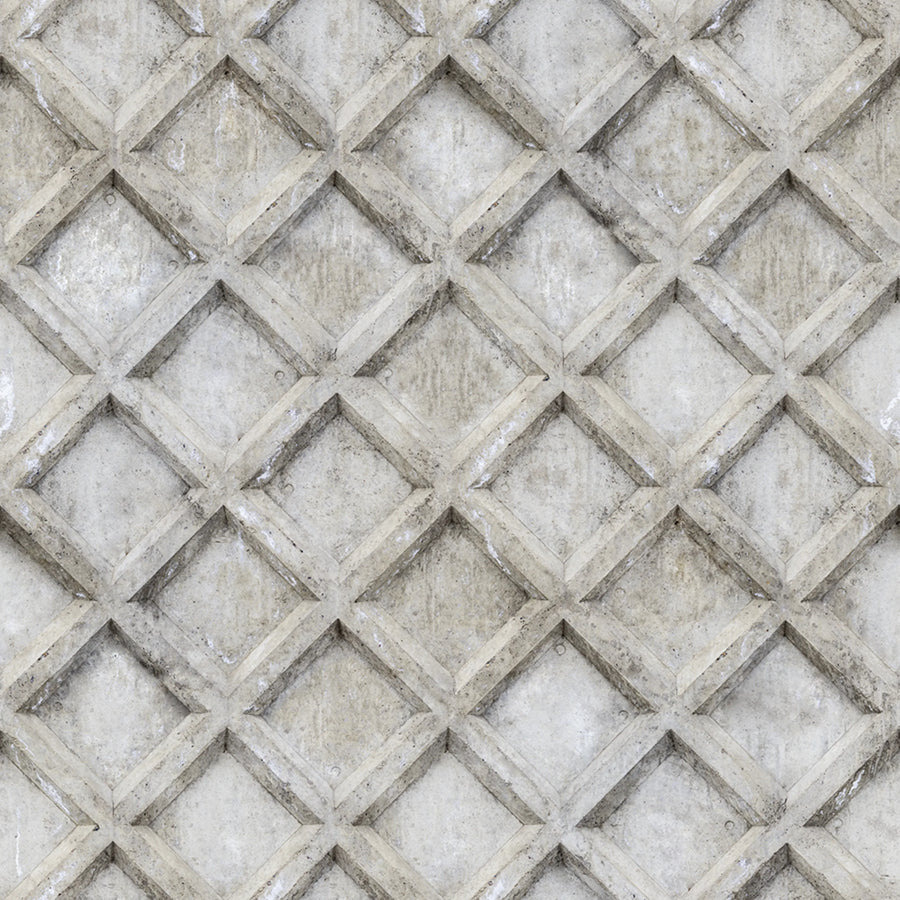 Concrete Trellis Mural Wallpaper