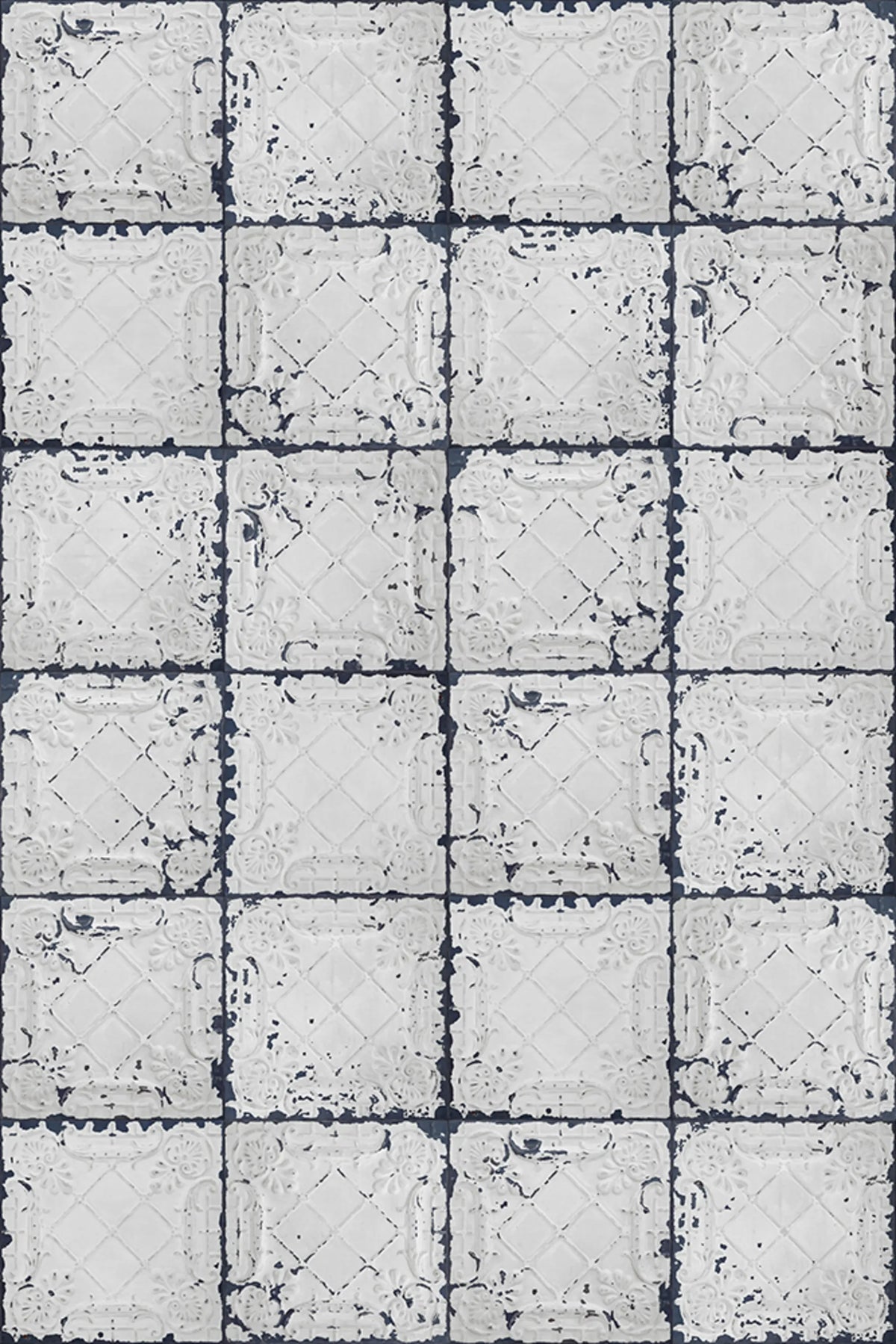 Tin Plates, Nebraska, White Mural Wallpaper - pure wallpaper artwork