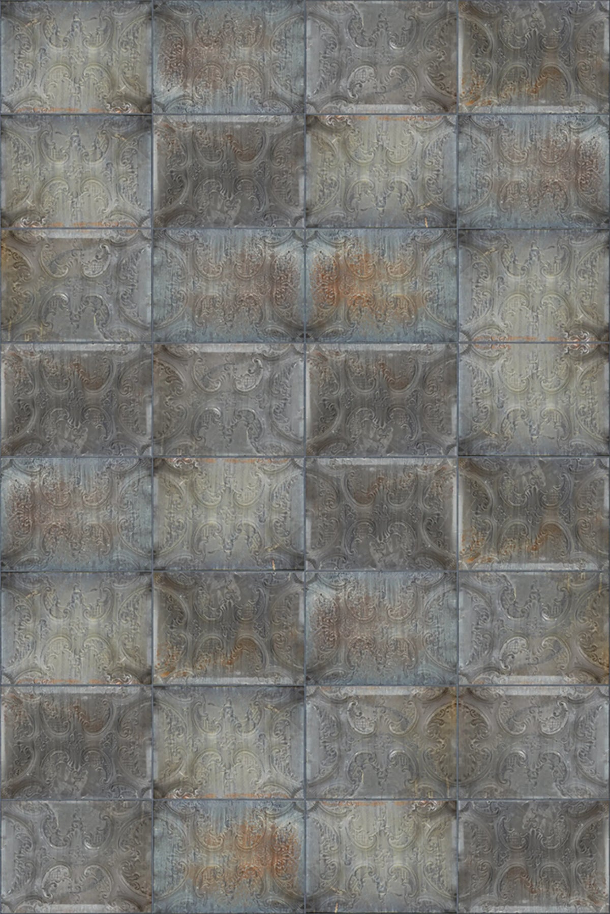Tin Plates, Black Mural Wallpaper - pure wallpaper artwork