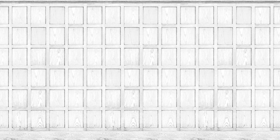Panel, White Mural Wallpaper