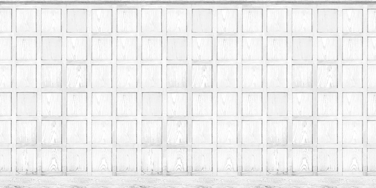 Panel, White Mural Wallpaper - pure wallpaper artwork