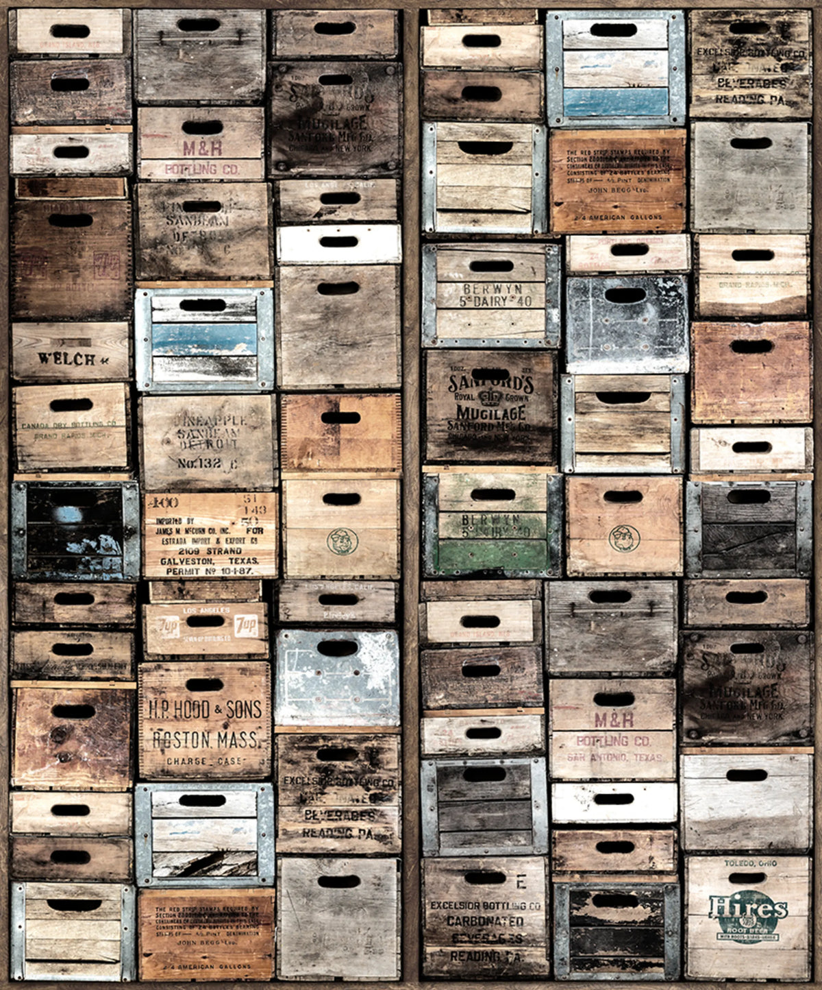 Industriel Urban Farm L.A., Vintage Mural Wallpaper - pure wallpaper artwork