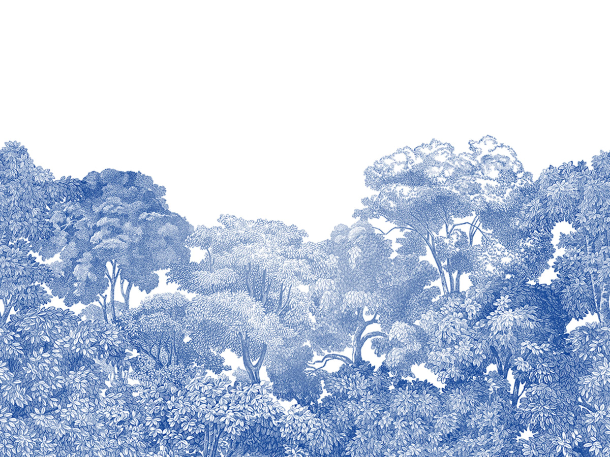 Bellewood, Porcelain Toile Mural Wallpaper - pure wallpaper artwork