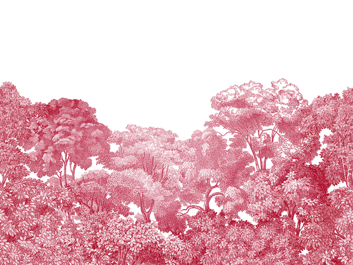 Bellewood, Crimson Toile Mural Wallpaper - pure wallpaper artwork