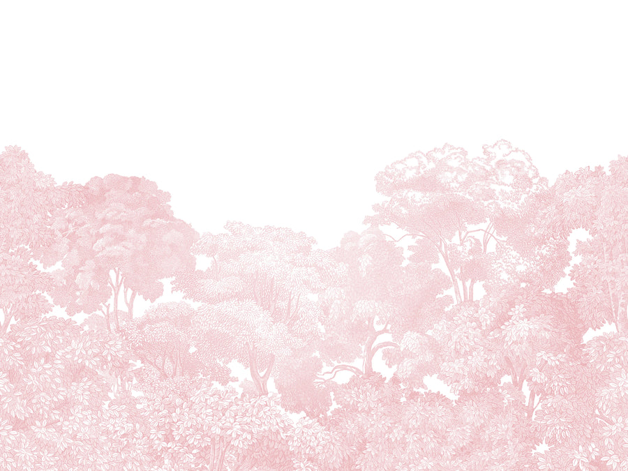 Bellewood, Pink Mural Wallpaper