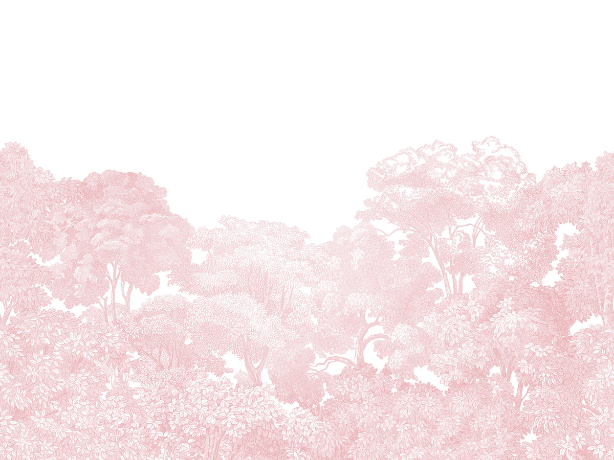 Bellewood, Pink Mural Wallpaper - pure wallpaper artwork