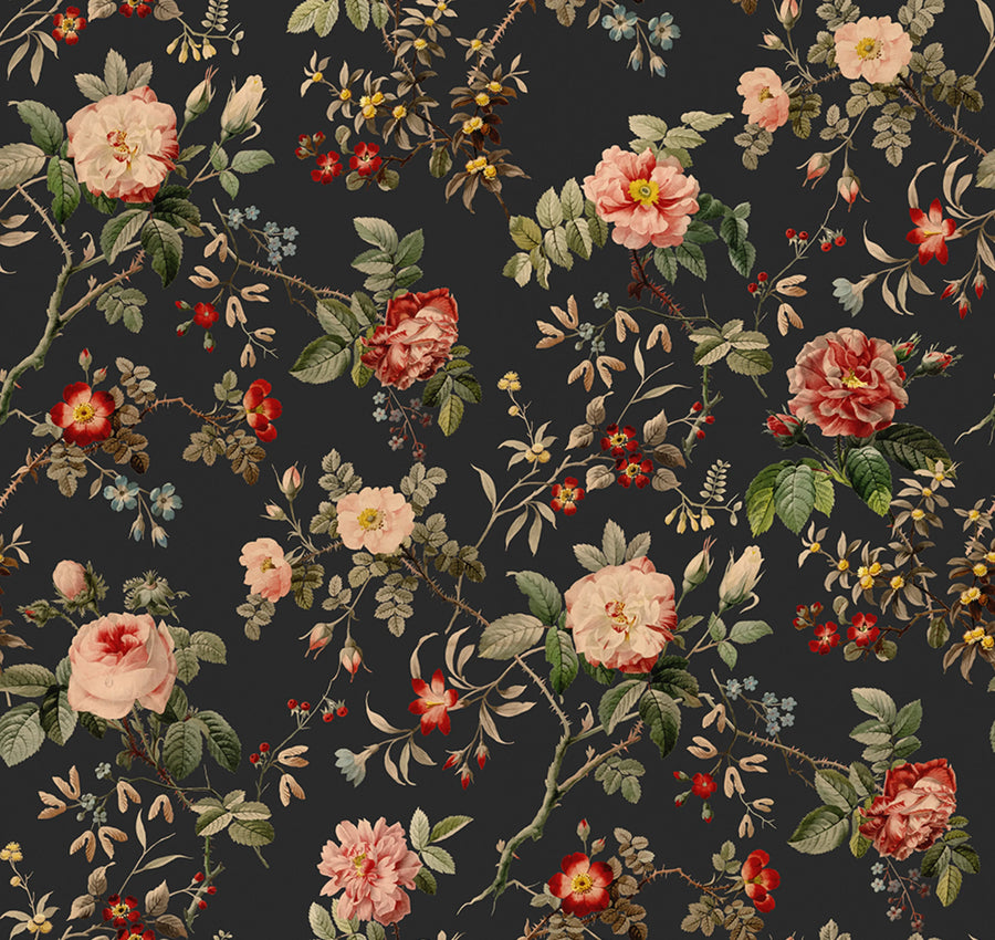 Thorn Rose Mural Wallpaper