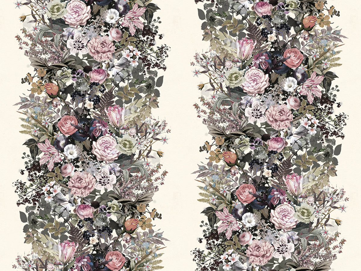 Flowerbed, Vintage Mural Wallpaper - pure wallpaper artwork