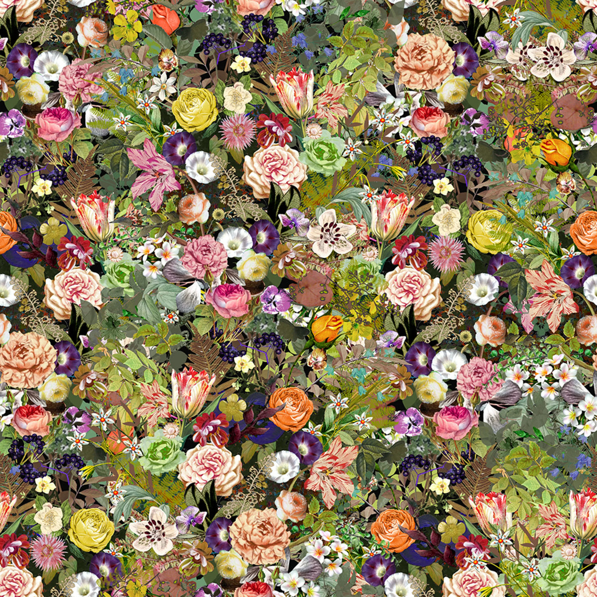 Meadow, Color Mural Wallpaper - pure wallpaper artwork