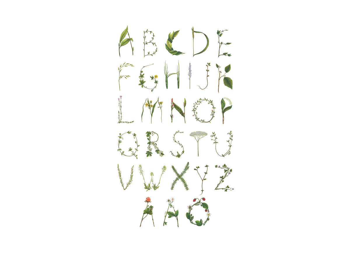 ABC for the spelling bee in Swedish Mural Wallpaper - pure wallpaper artwork