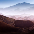 Gradient Mountains Mural Wallpaper - pure wallpaper artwork