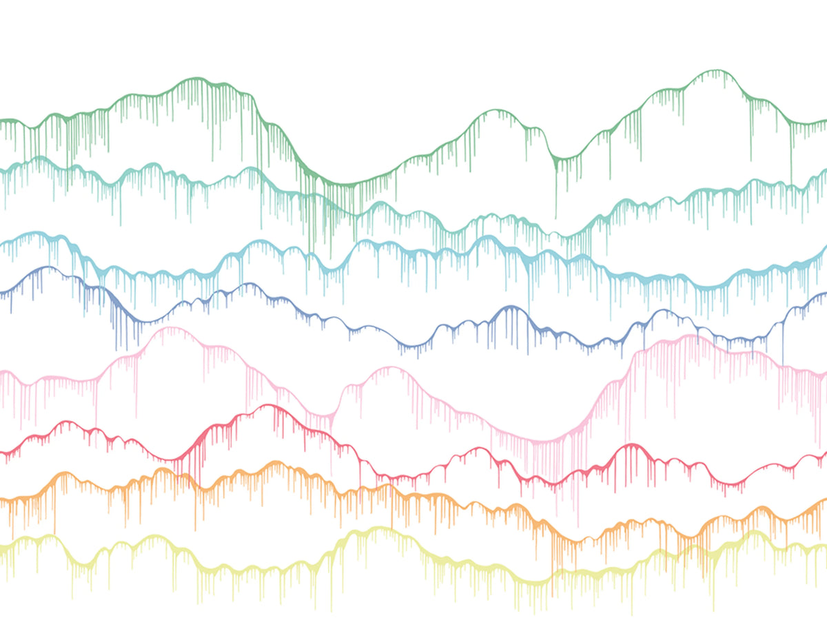 Elevation, Rainbow Mural Wallpaper - pure wallpaper artwork
