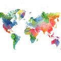 Rainbow World Mural Wallpaper - pure wallpaper artwork