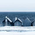 Boathouse Blues Mural Wallpaper - pure wallpaper artwork