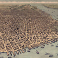 A City Rises Mural Wallpaper - pure wallpaper artwork