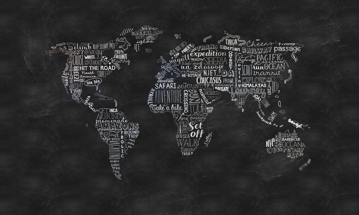 Wanderlust Mural Wallpaper - pure wallpaper artwork