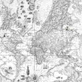 Treasure Hunt, Black and White Mural Wallpaper - pure wallpaper artwork
