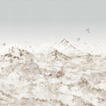 Paper Mountains, Sepia Mural Wallpaper - pure wallpaper artwork
