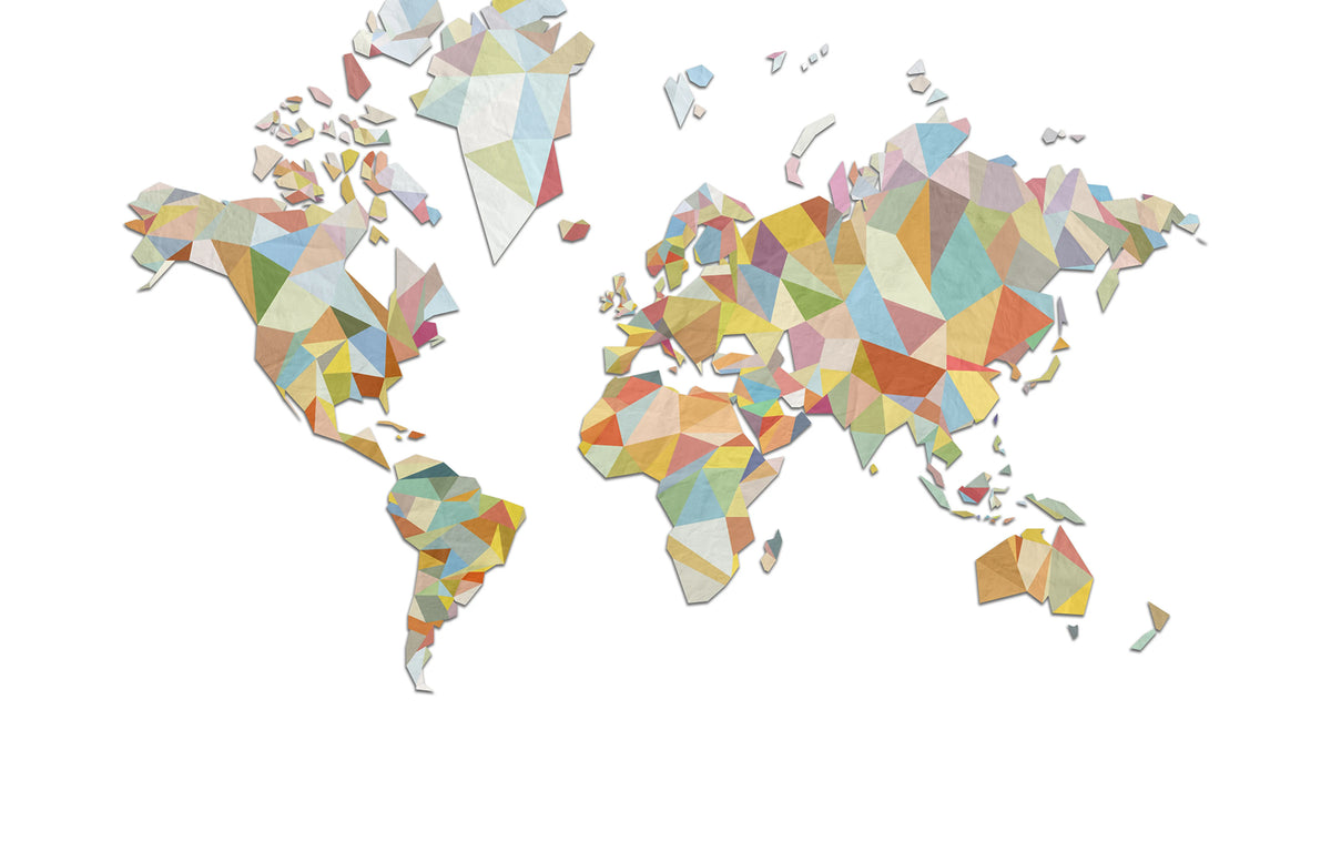 Triangle Land Mural Wallpaper - pure wallpaper artwork