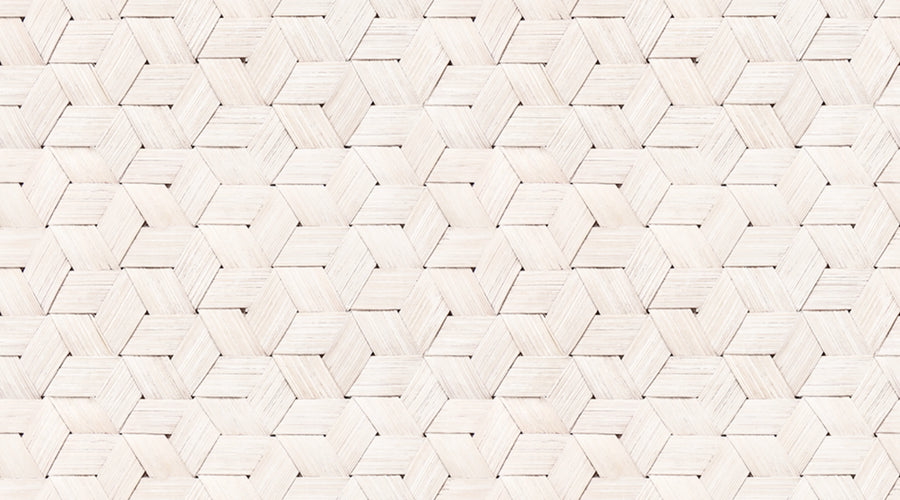 Birch Bark Braids, White Mural Wallpaper