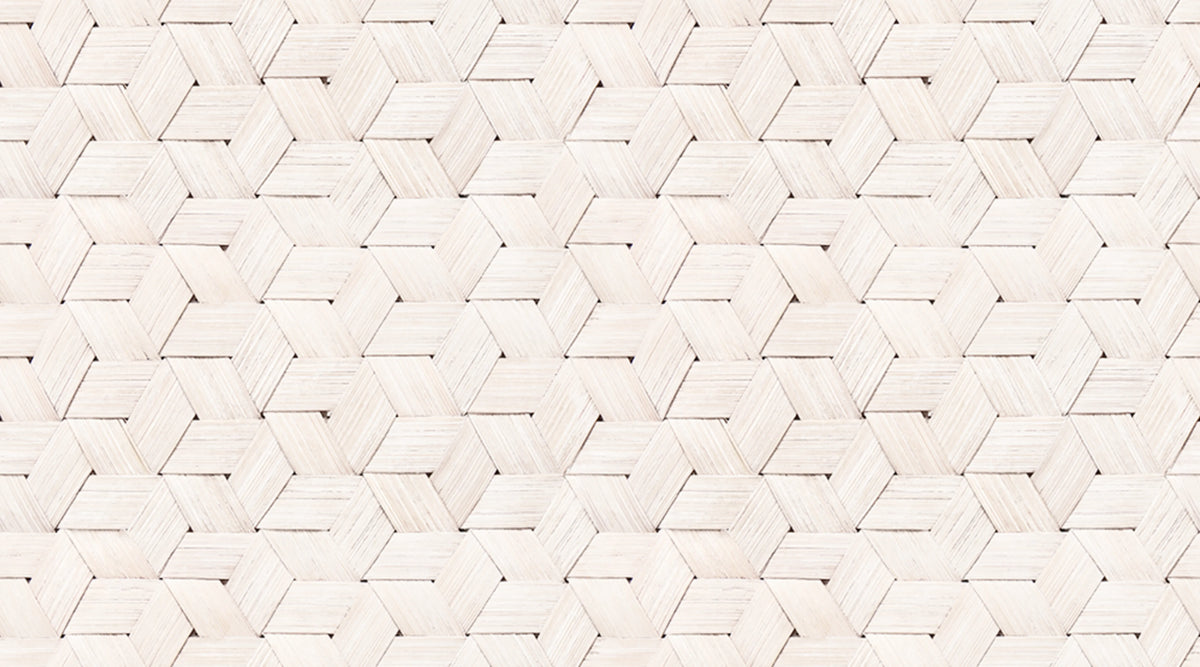 Birch Bark Braids, White Mural Wallpaper - pure wallpaper artwork