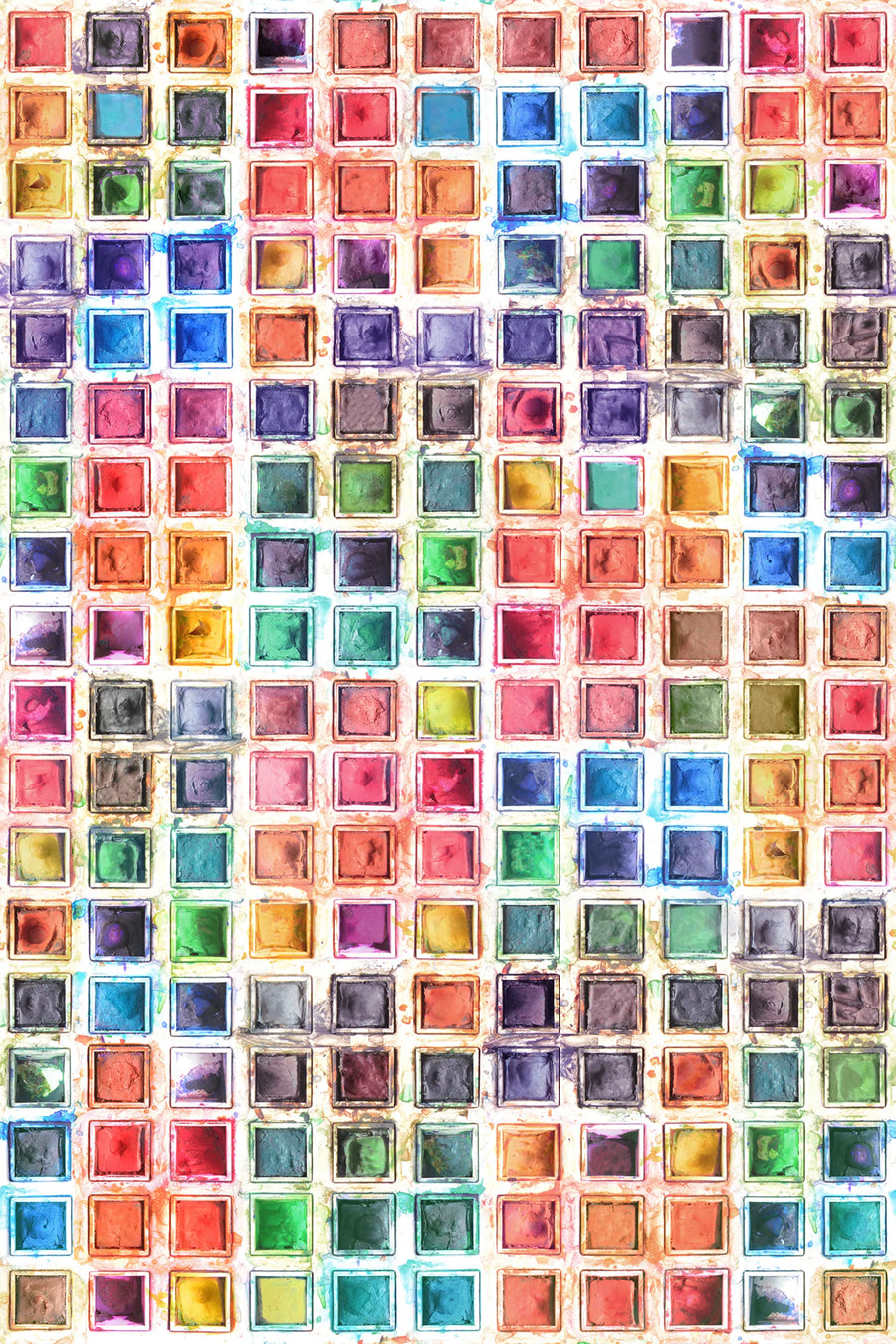 Rainbow Palette Mural Wallpaper