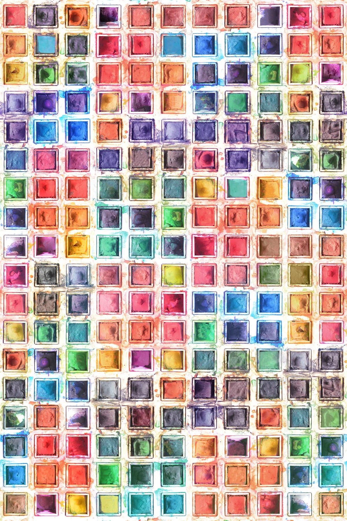 Rainbow Palette Mural Wallpaper - pure wallpaper artwork