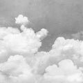 Cuddle Clouds, Graphite Mural Wallpaper - pure wallpaper artwork