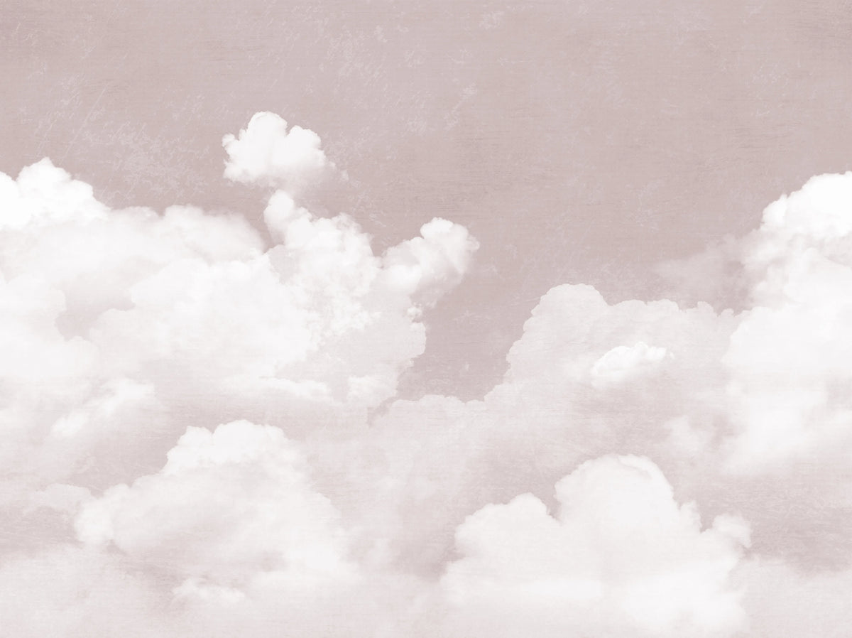 Cuddle Clouds, Pink Mural Wallpaper - pure wallpaper artwork
