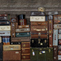 Stacked Suitcases Mural Wallpaper - pure wallpaper artwork