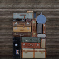 Stacked Suitcases, Pile Mural Wallpaper - pure wallpaper artwork