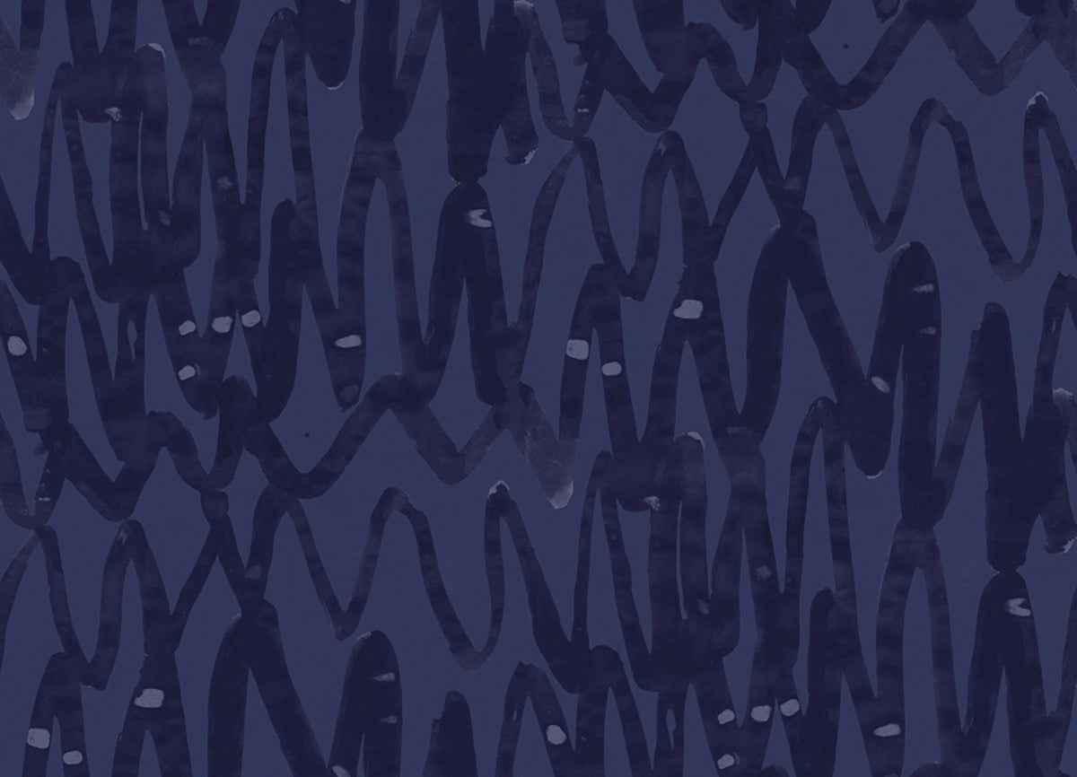 Pulse of Passion, Blue Mural Wallpaper - pure wallpaper artwork