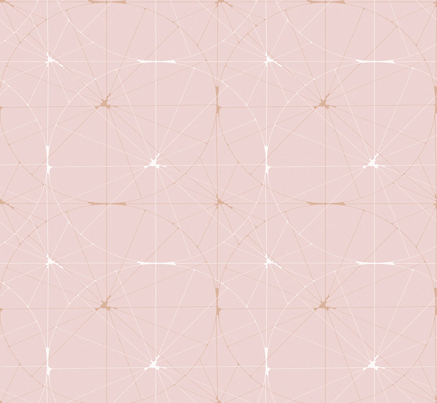 Perfect Fit, Powder Pink Mural Wallpaper