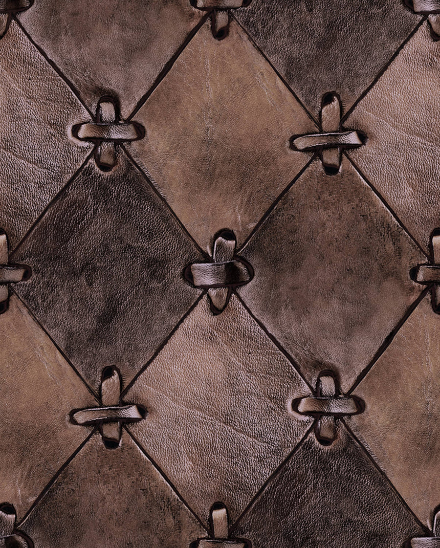 Leather Rhombs, Vintage Mural Wallpaper