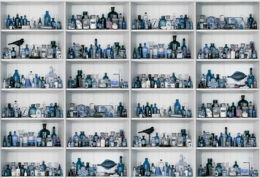 Cabinet of Curios, Sapphire Mural Wallpaper