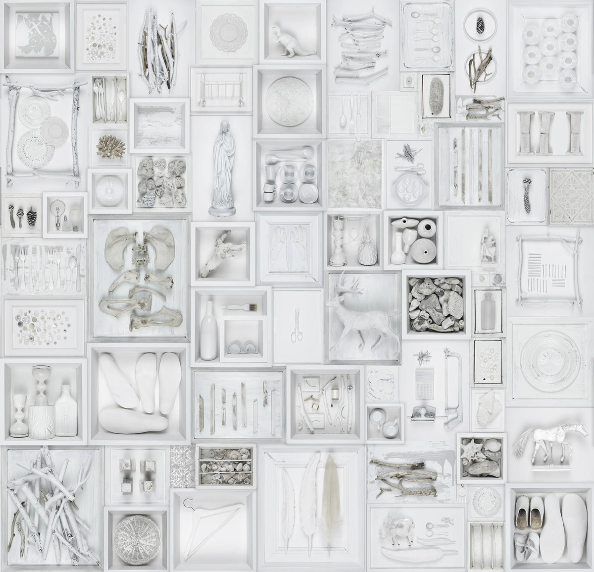 Bleached Oddities Mural Wallpaper - pure wallpaper artwork