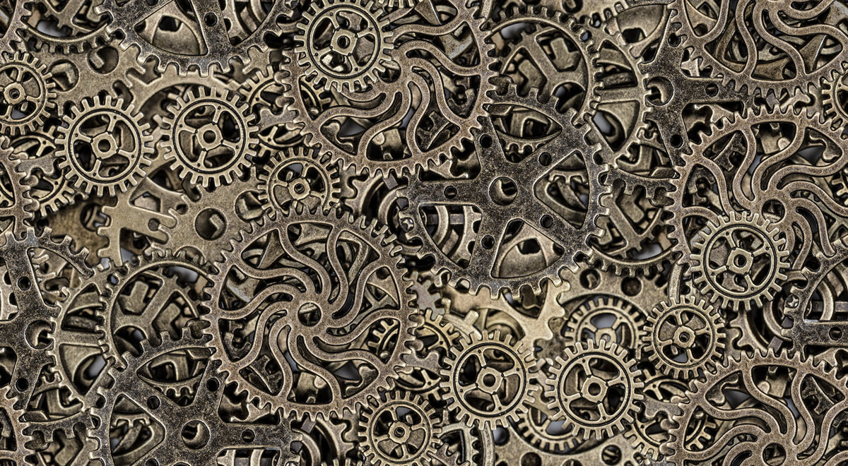 Steampunk Mechanics Mural Wallpaper - pure wallpaper artwork